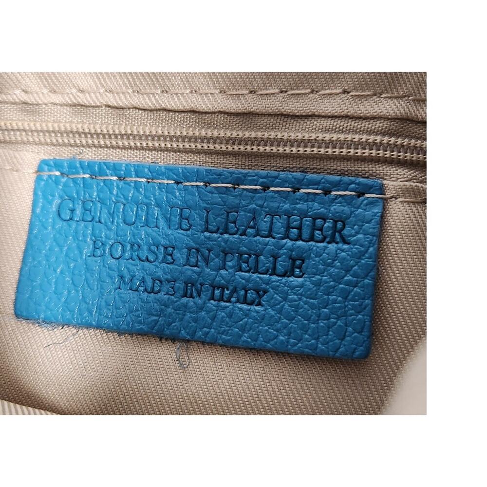 Aurelia Italian Leather Crossbody Bag Backpack NWT Y2K Turquoise - Picture 2 of 5